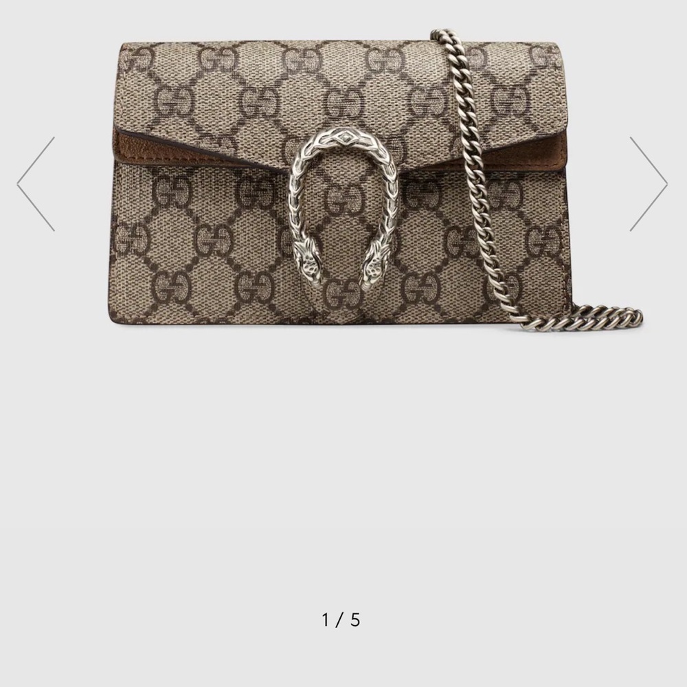 Gucci DIONYSUS GG SUPREME SUPER MINI BAG - Picture 6 of 7
